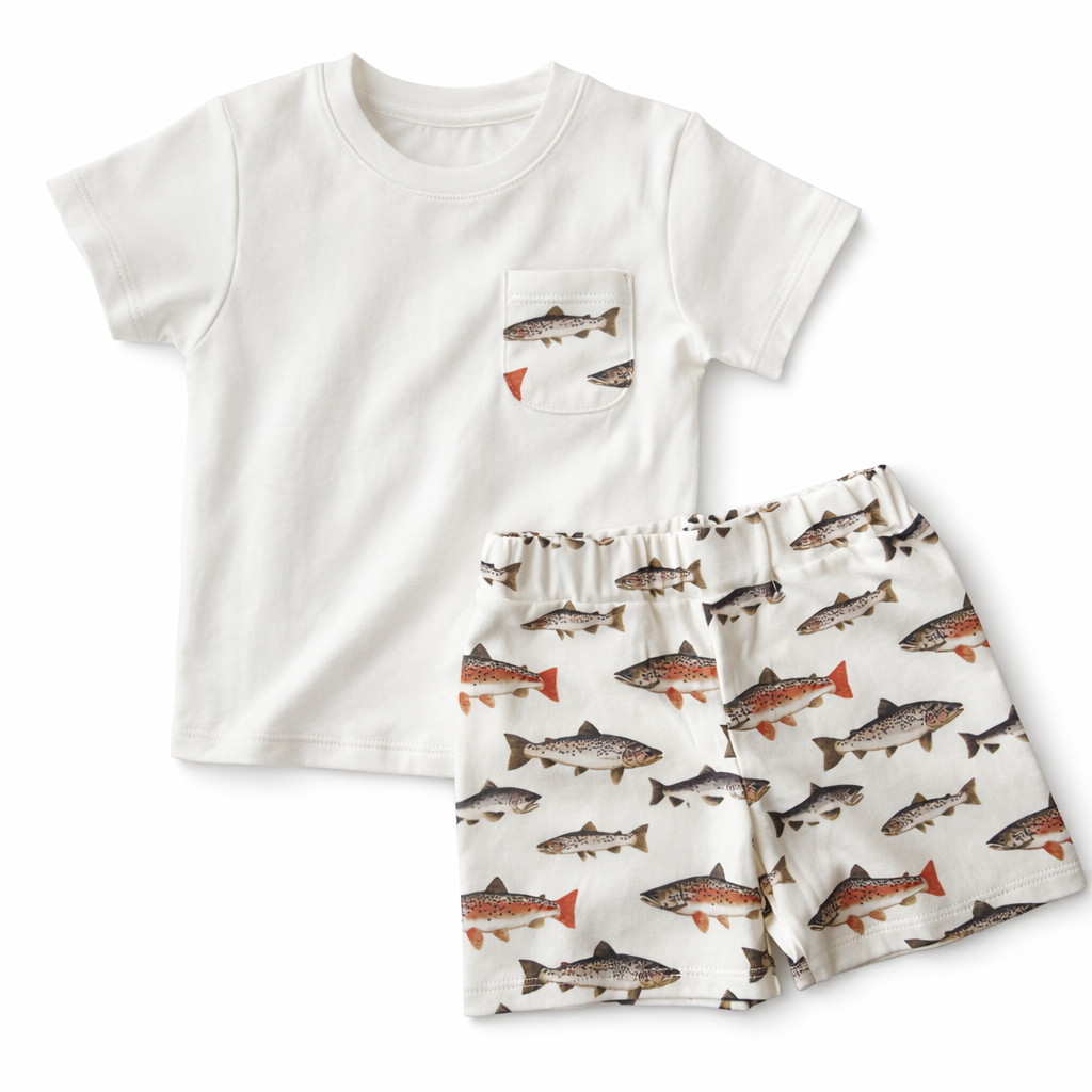 Warren Short Set | Gone Fishin’ by Bushel & a Peck