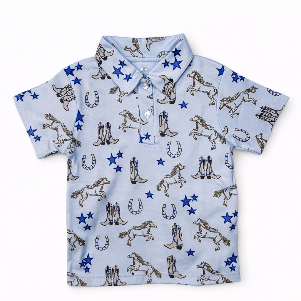 Bennett Polo | Headed West Boys by Bushel & a Peck