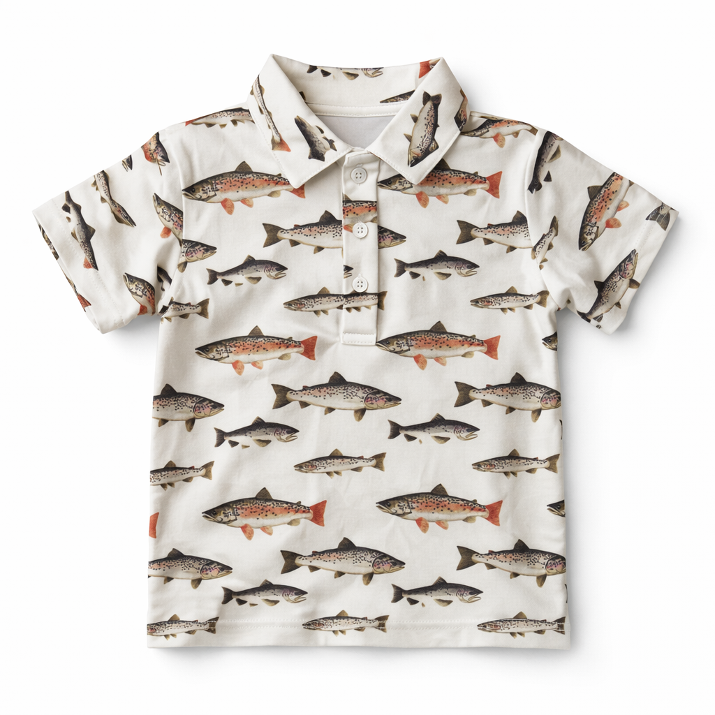 Bennett Polo | Gone Fishin’ by Bushel & a Peck