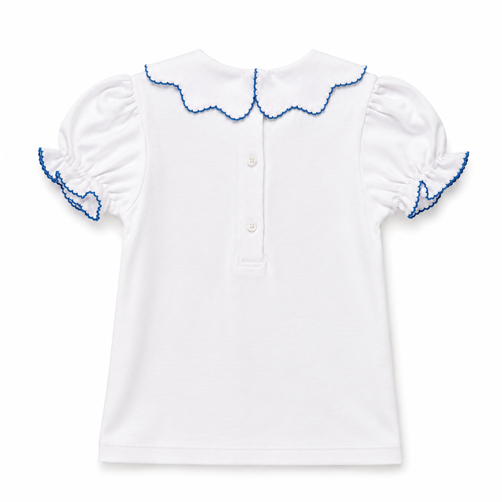 Emmy Scalloped Top | Primary Petals, additional view