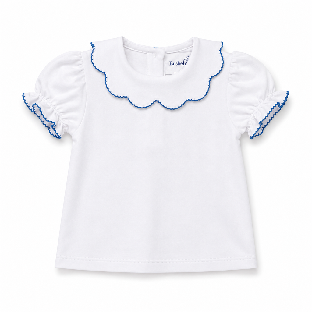 Emmy Scalloped Top | Primary Petals by Bushel & a Peck
