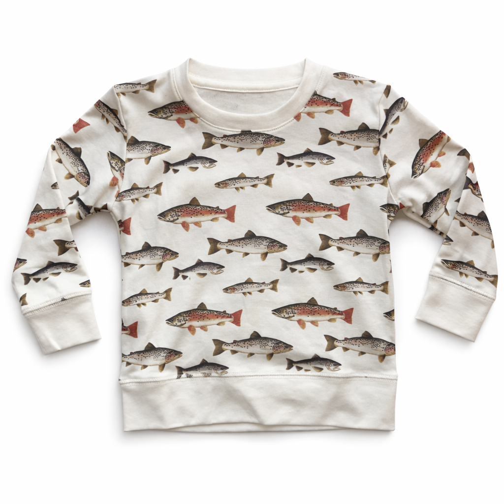 Logan Crewneck | Gone Fishin' by Bushel & a Peck